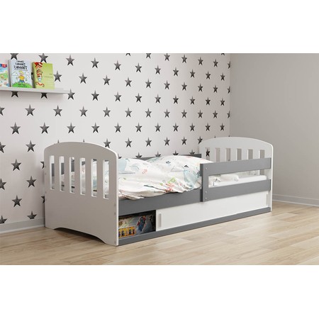 Gyerekágy CLASSIC 1 160x80 cm Szürke Kék BMS
