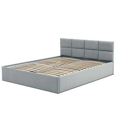 Čalouněná postel MONOS bez matrace rozměr 160x200 cm Světle šedá Signal-butor