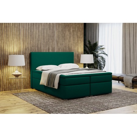 Čalouněná postel VIERA 90x200 cm Zelená KOLA
