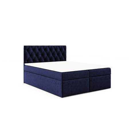 Postel 56 VIRGINIE 120x200 cm s úložným prostorem Modrá Signal-butor