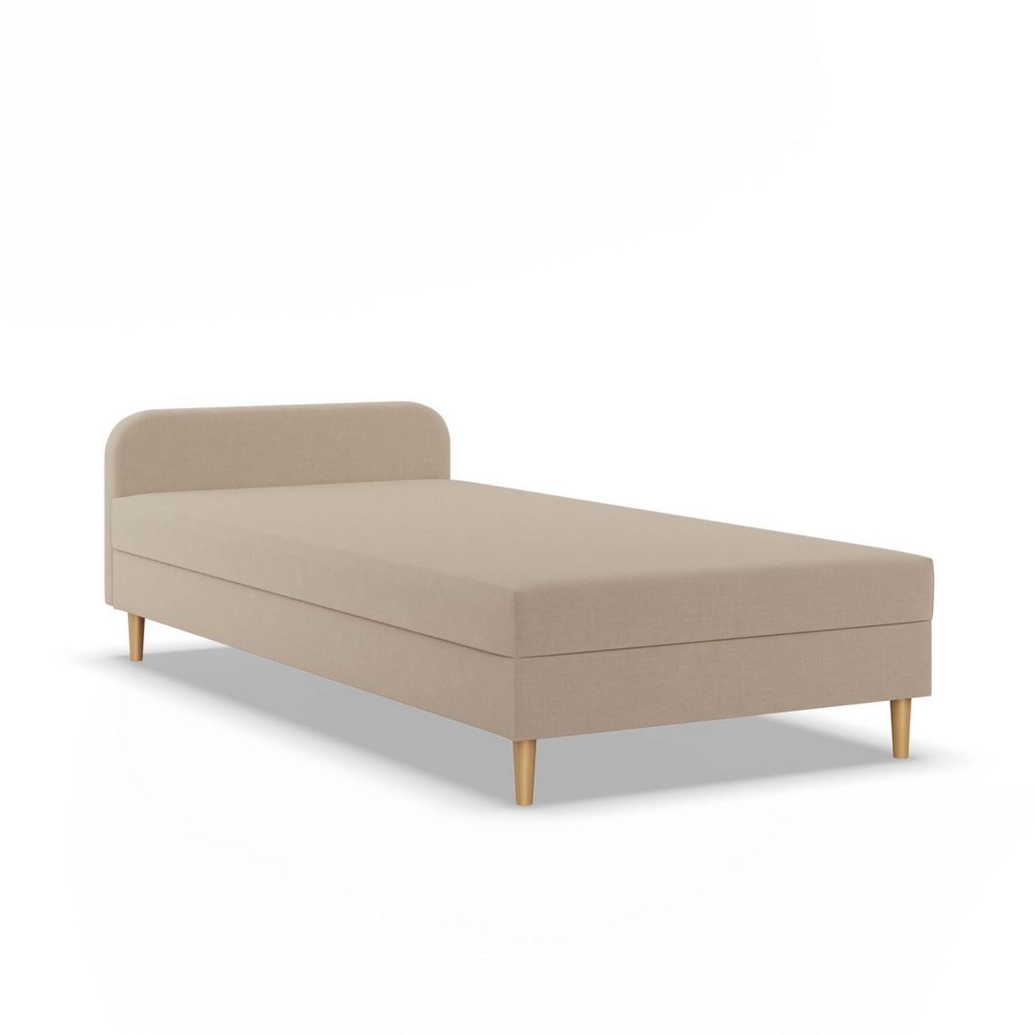 Kárpitozott CASPE ágy fejtámlával 80x200 cm rugós matraccal SG butor