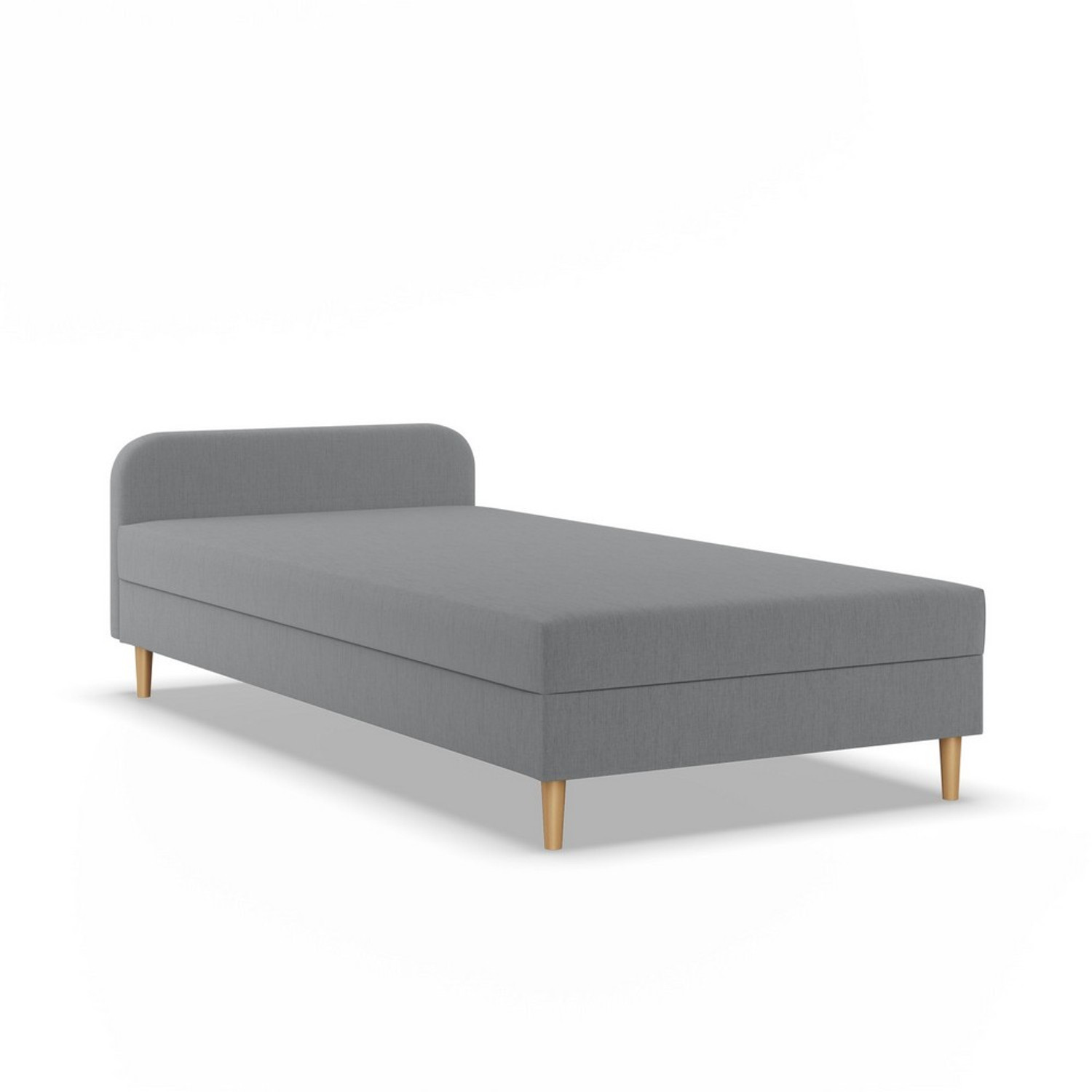 Kárpitozott CASPE ágy fejtámlával 80x200 cm rugós matraccal SG butor