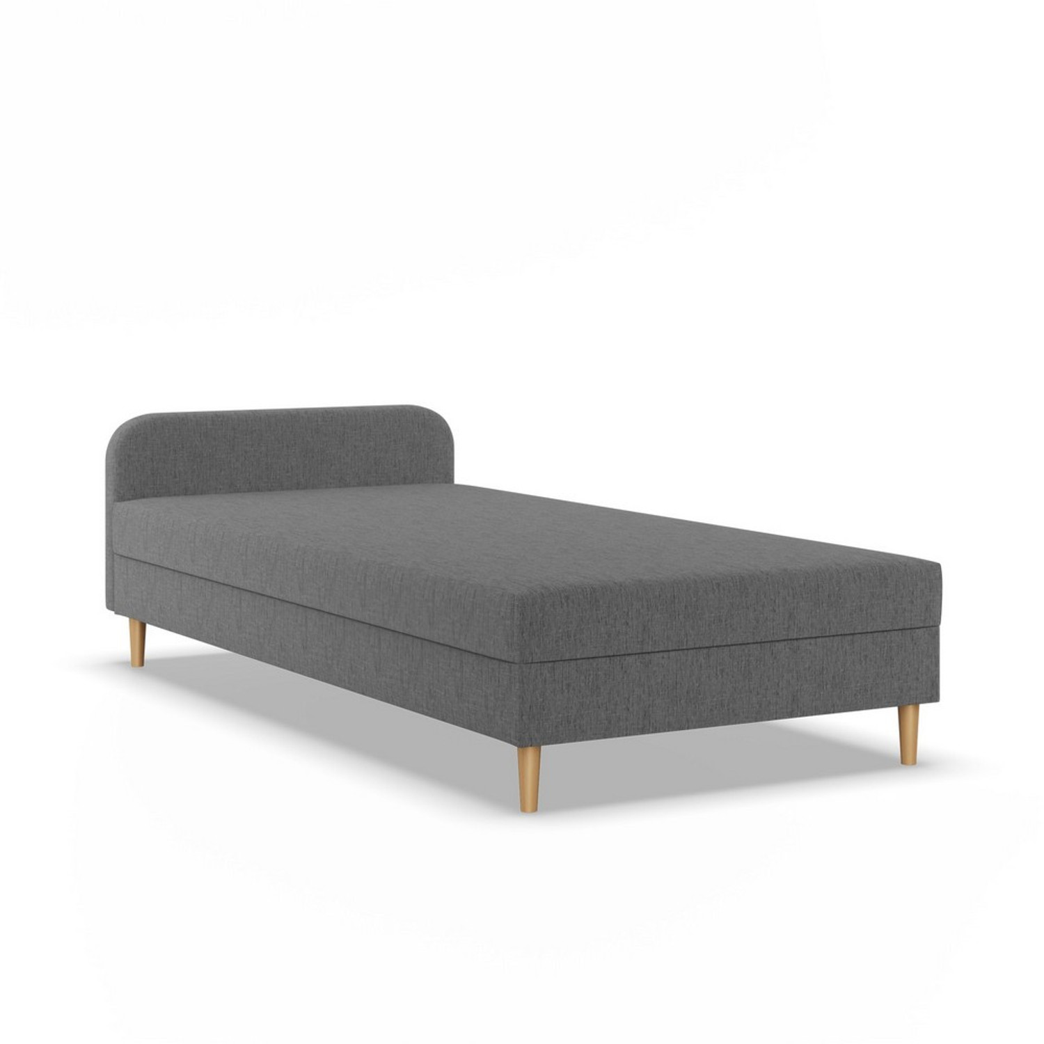 Kárpitozott CASPE ágy fejtámlával 80x200 cm rugós matraccal SG butor
