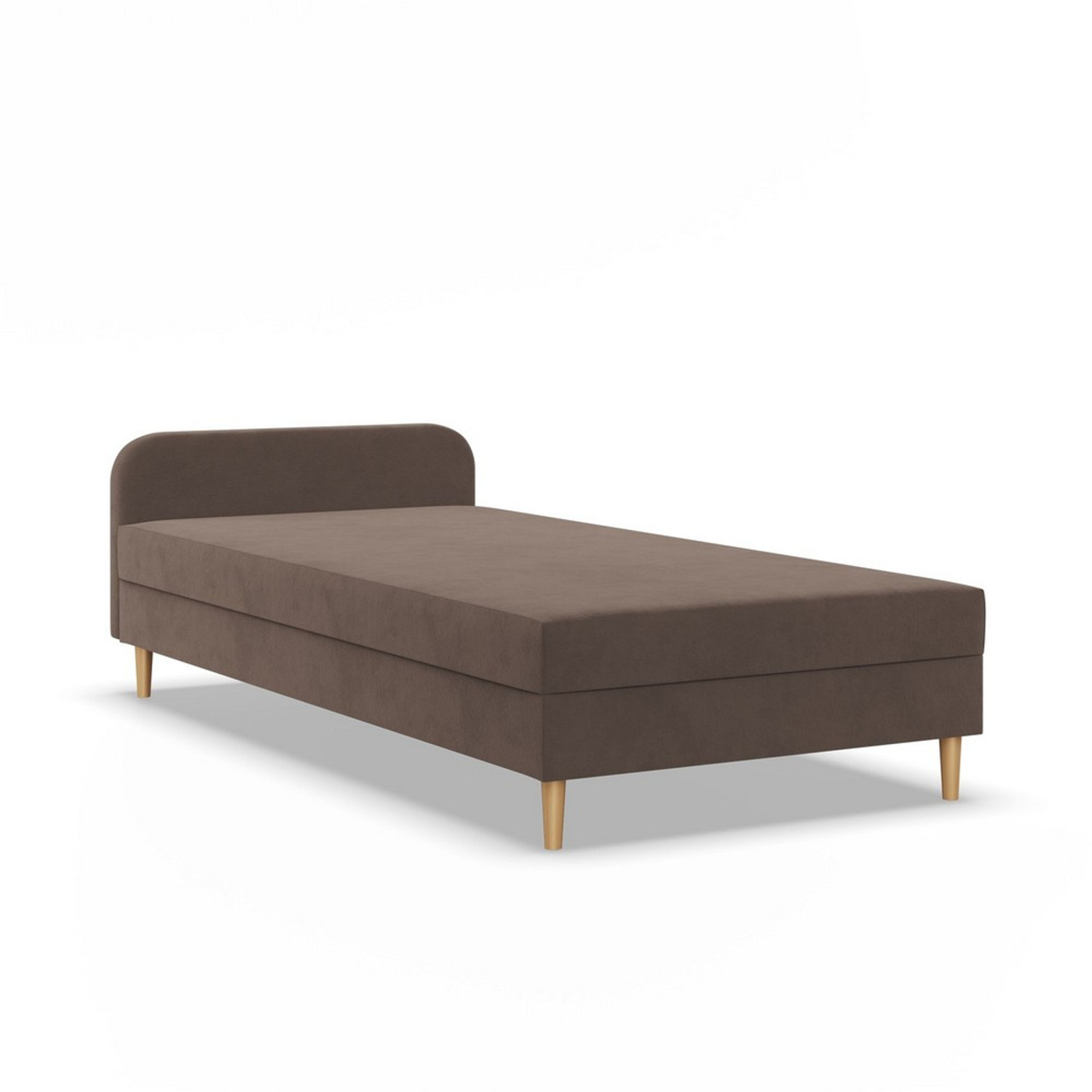 Kárpitozott CASPE ágy fejtámlával 80x200 cm rugós matraccal SG butor