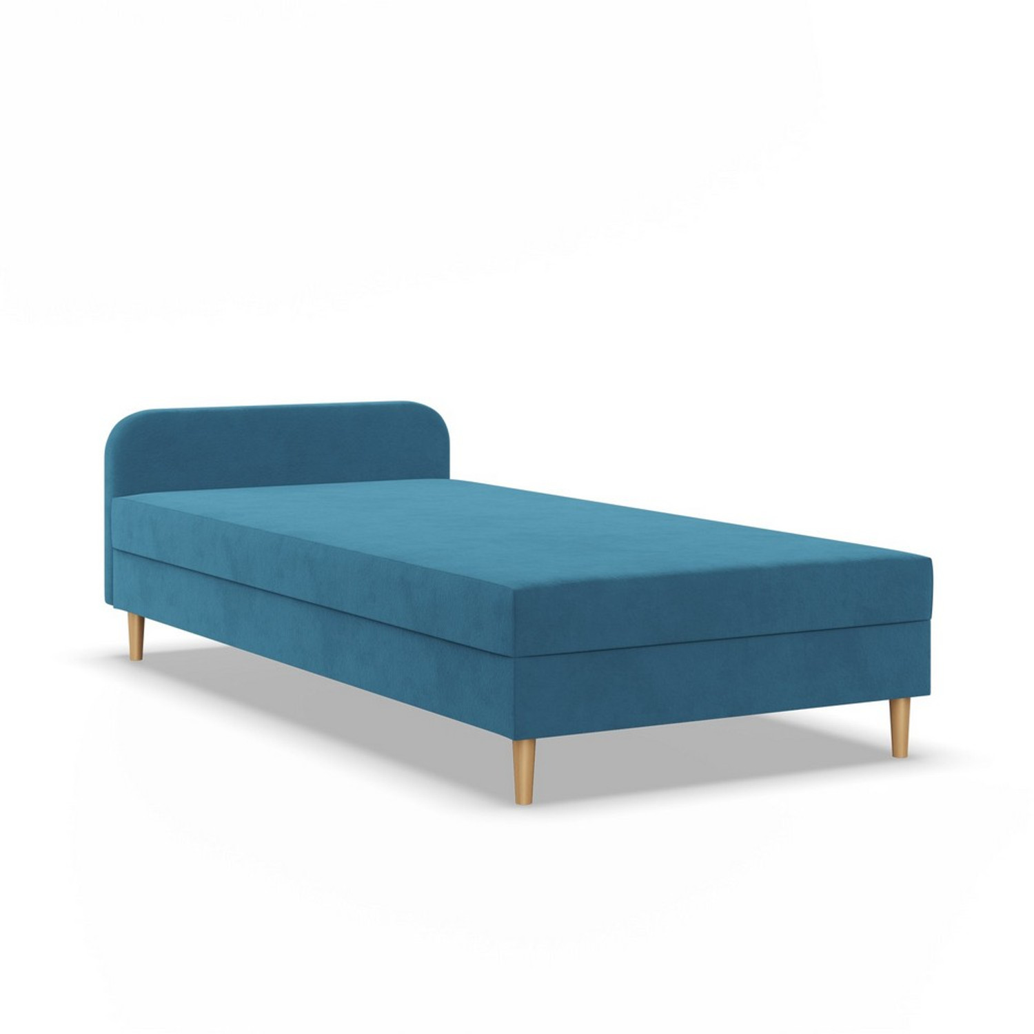 Kárpitozott CASPE ágy fejtámlával 120x200 cm rugós matraccal SG butor